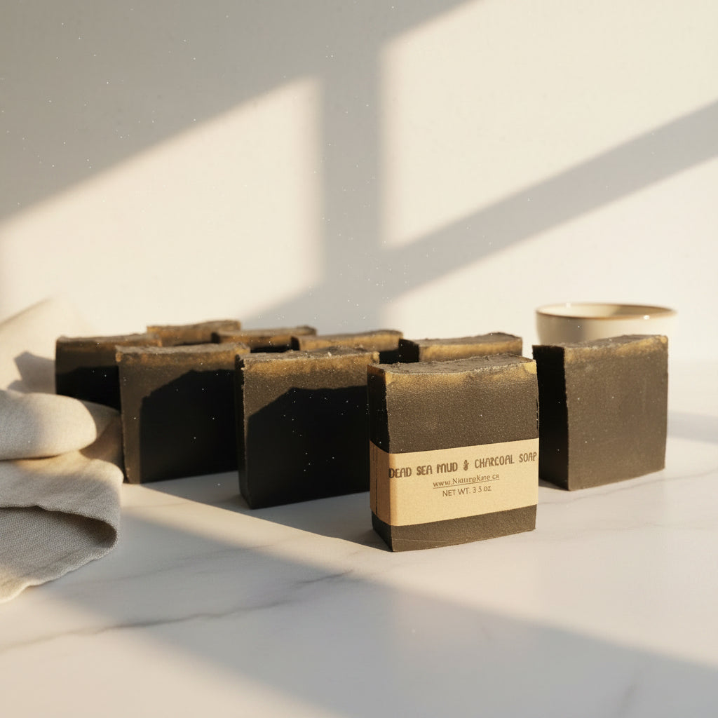 Savon à la boue et au charbon de la mer Morte