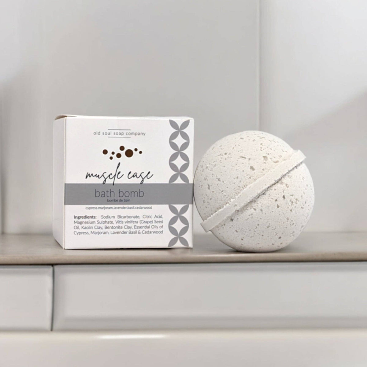 Bombe de bain muscle ease pour détendre les muscles