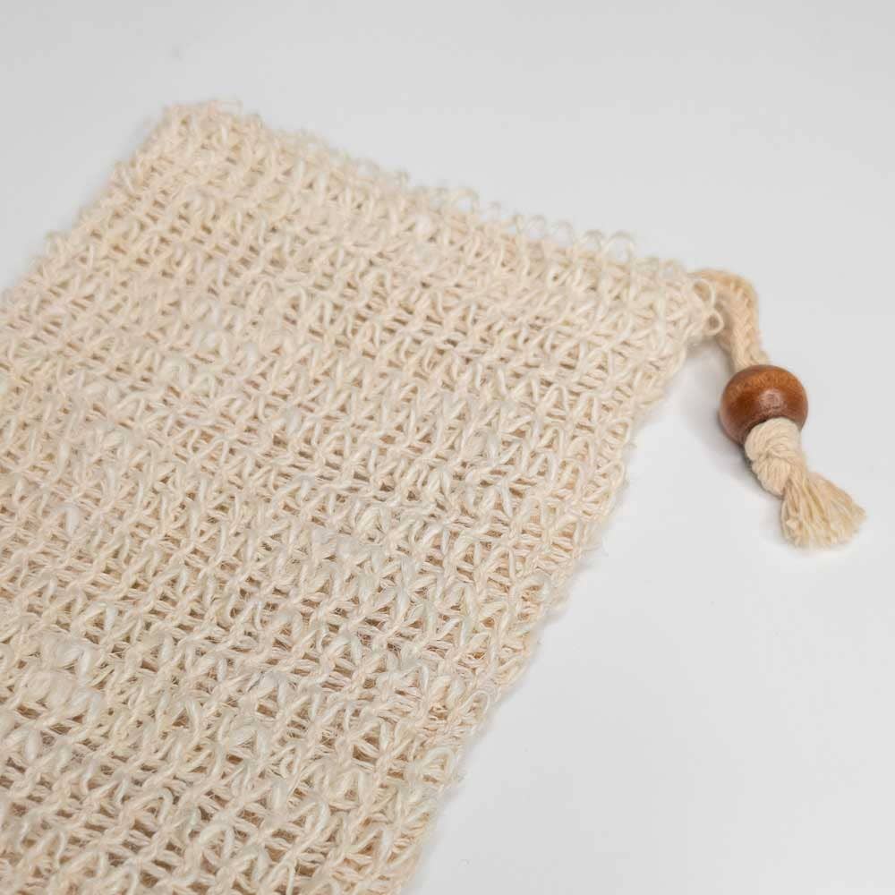 Sac à savon, savon solide, support de poche en sisal biologique
