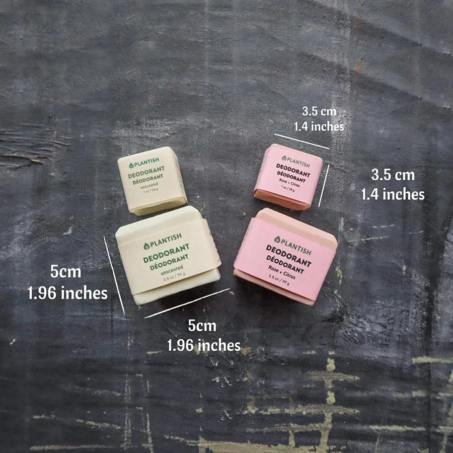 Déodorant Solide Zéro Déchet | Rose & Agrumes | Sans Bicarbonate