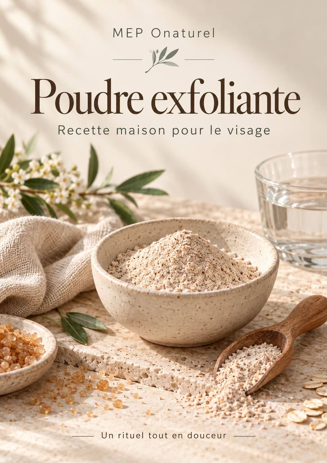 Poudre exfoliante maison – Fiche recette PDF