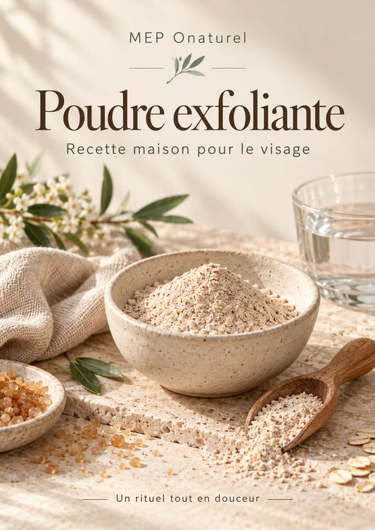 Poudre exfoliante maison – Fiche recette PDF