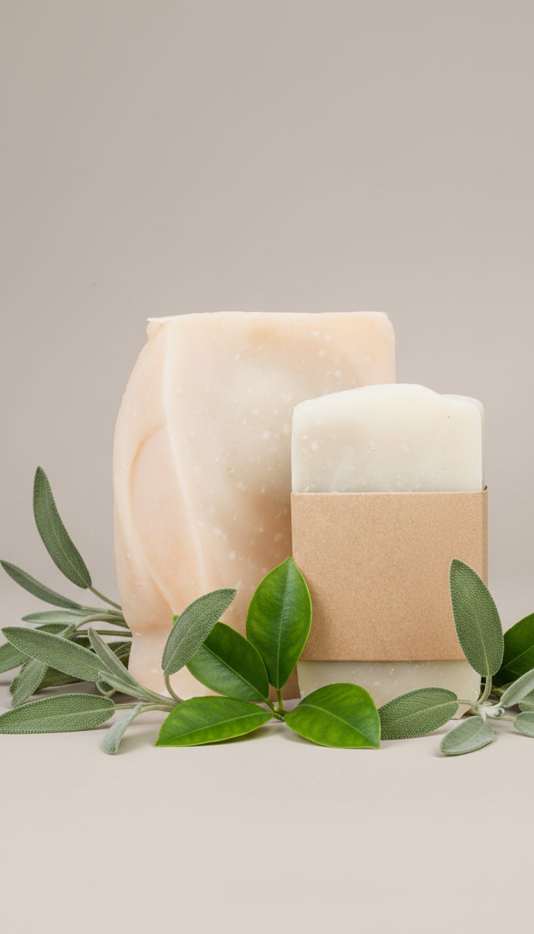 Savon naturel en barre  à la sauge et aux agrumes