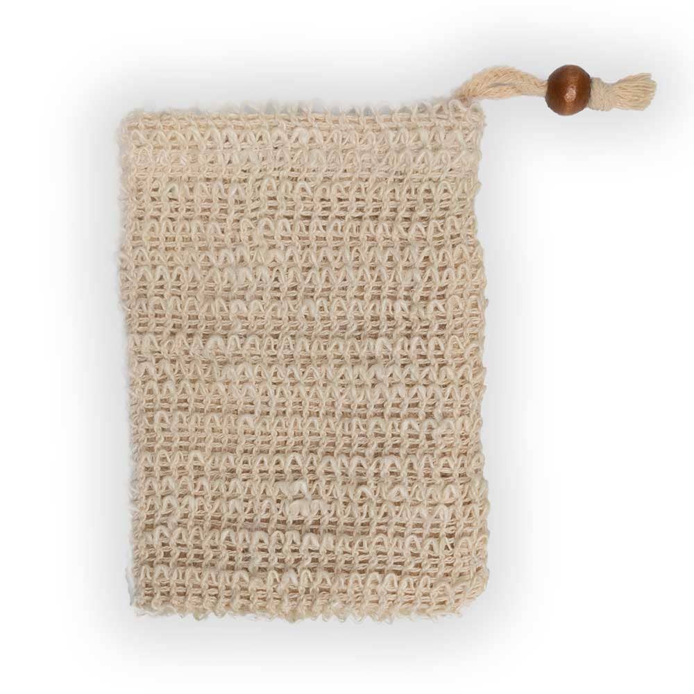 Sac à savon, savon solide, support de poche en sisal biologique