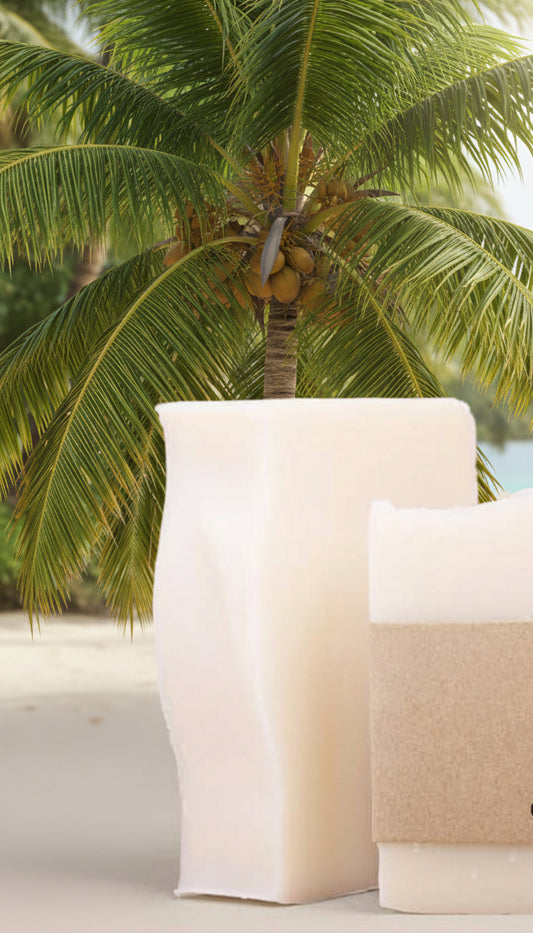 Barre de savon à la noix de coco