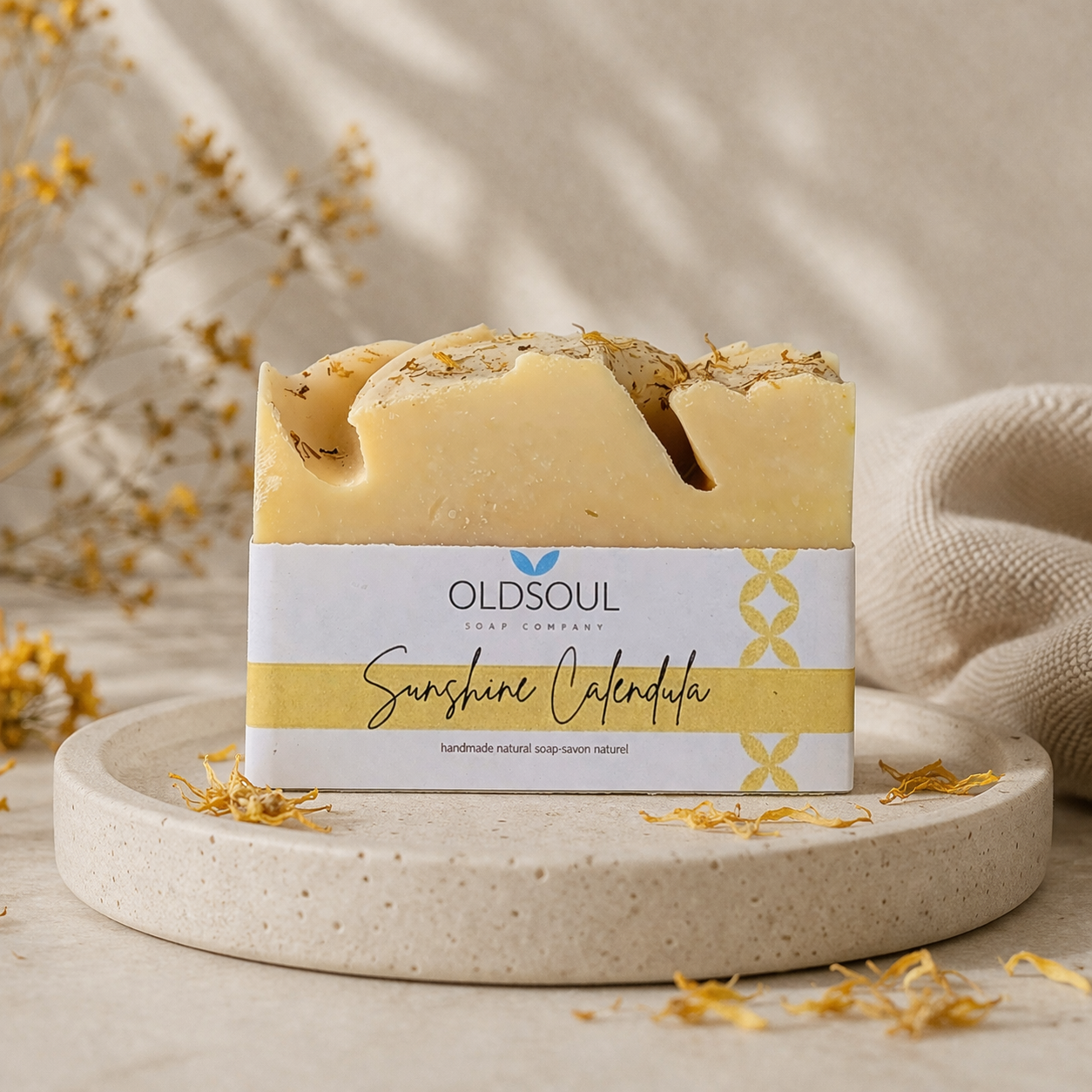 Savon ensoleillé au calendula
