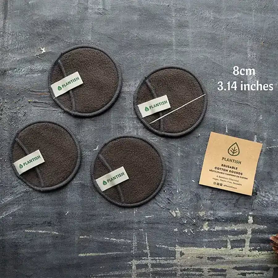 Disques Démaquillants Réutilisables | Bambou & Charbon | Zéro Déchet