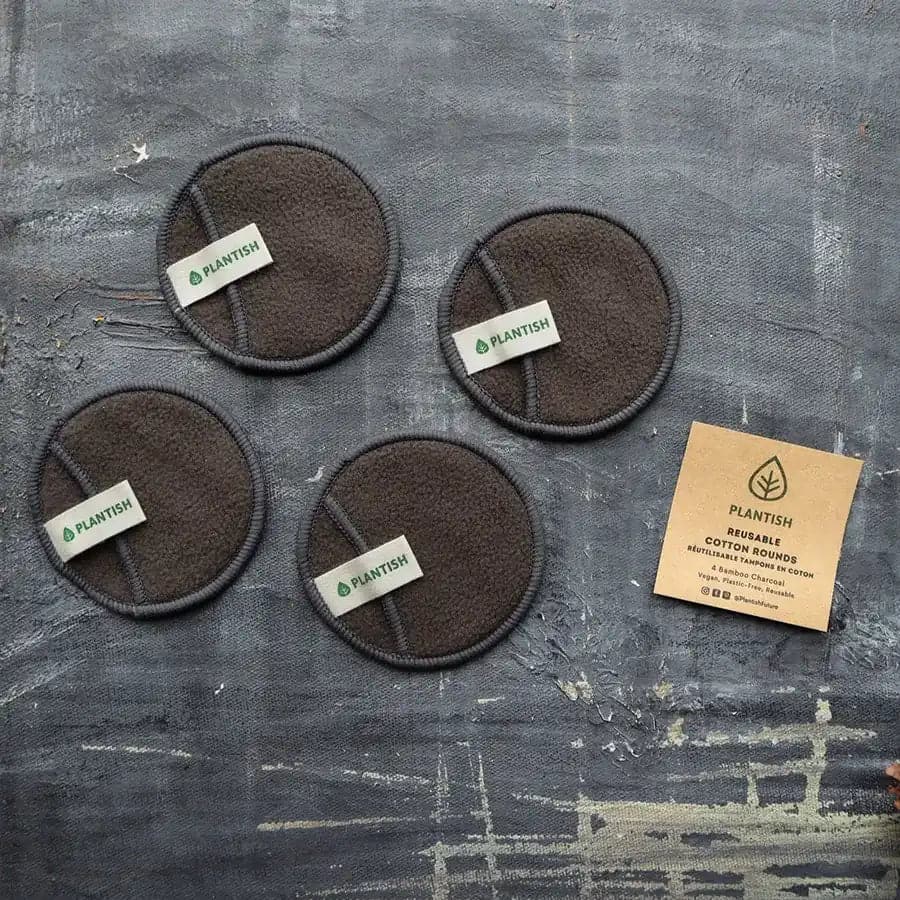 Disques Démaquillants Réutilisables | Bambou & Charbon | Zéro Déchet