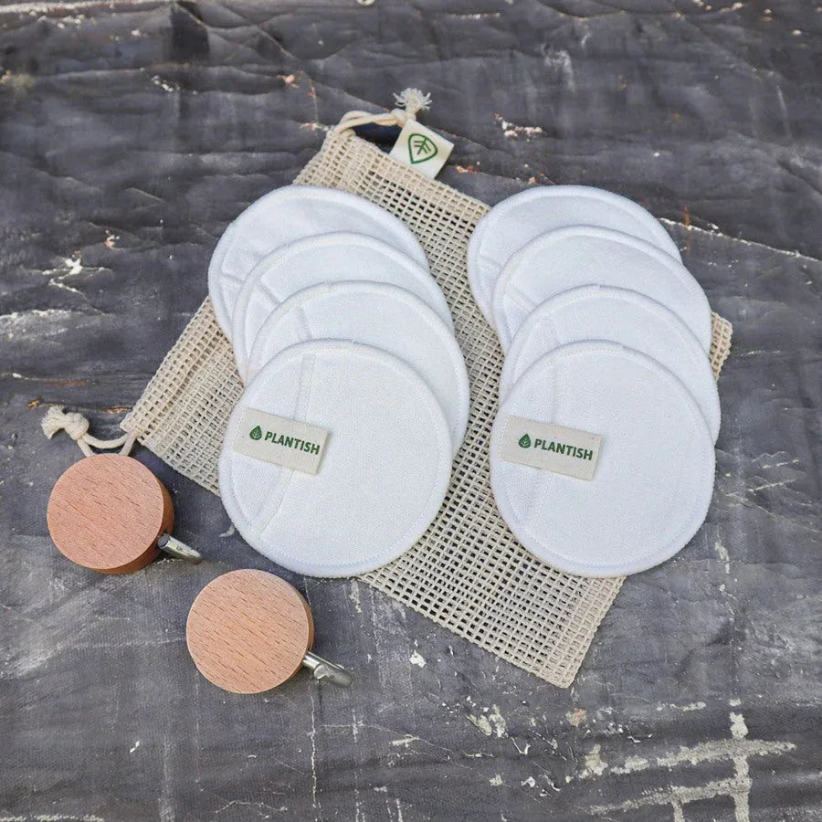 Disques Démaquillants Réutilisables en Coton Bio - Ensemble Zéro Déchet - MEP Onaturel