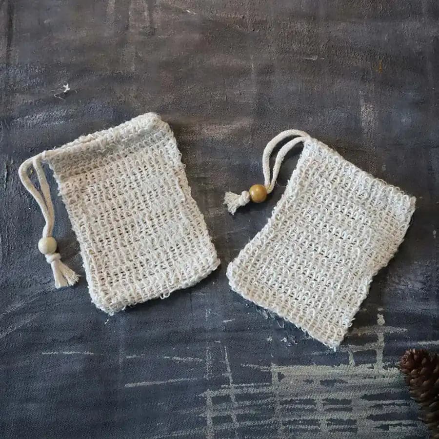 Sac à Savon en Sisal Naturel | Exfoliant & Zéro Déchet | Plantish