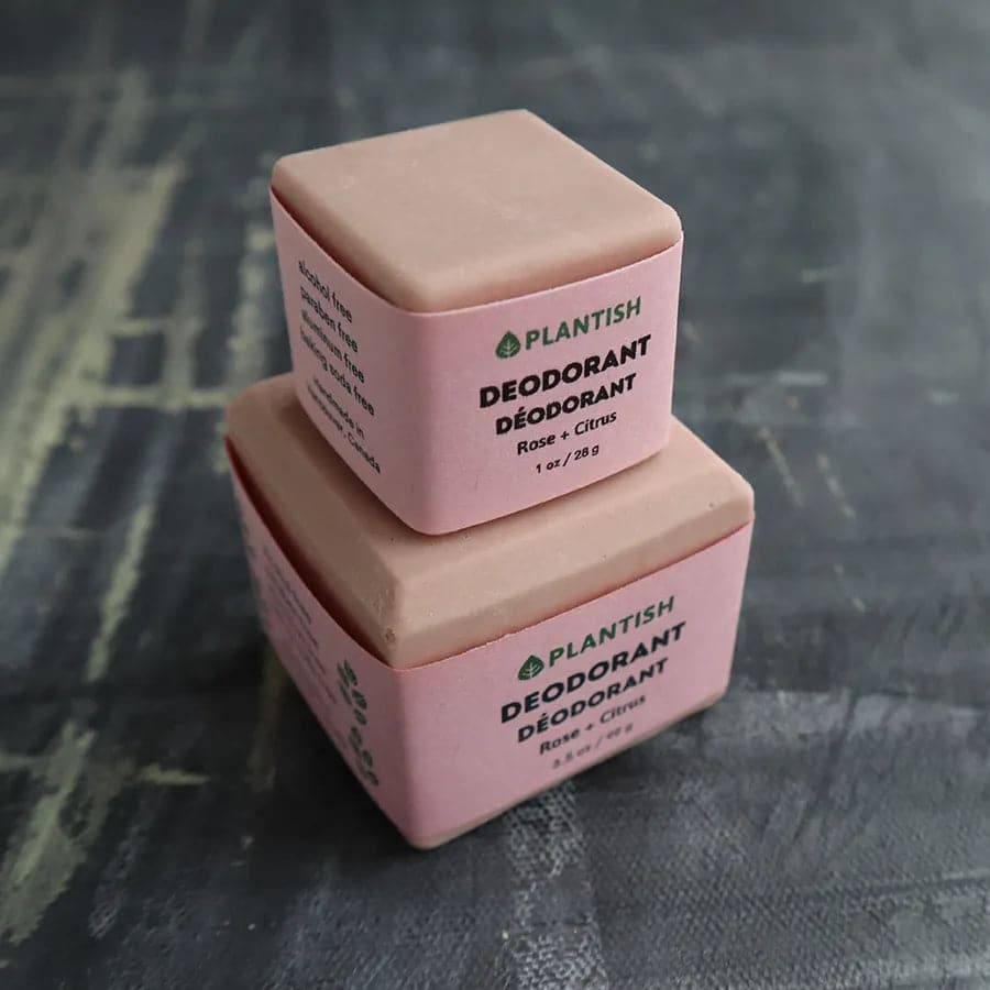 Déodorant Solide Zéro Déchet | Rose & Agrumes | Sans Bicarbonate