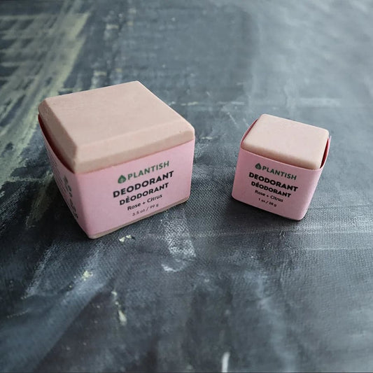 Déodorant Solide Zéro Déchet | Rose & Agrumes | Sans Bicarbonate